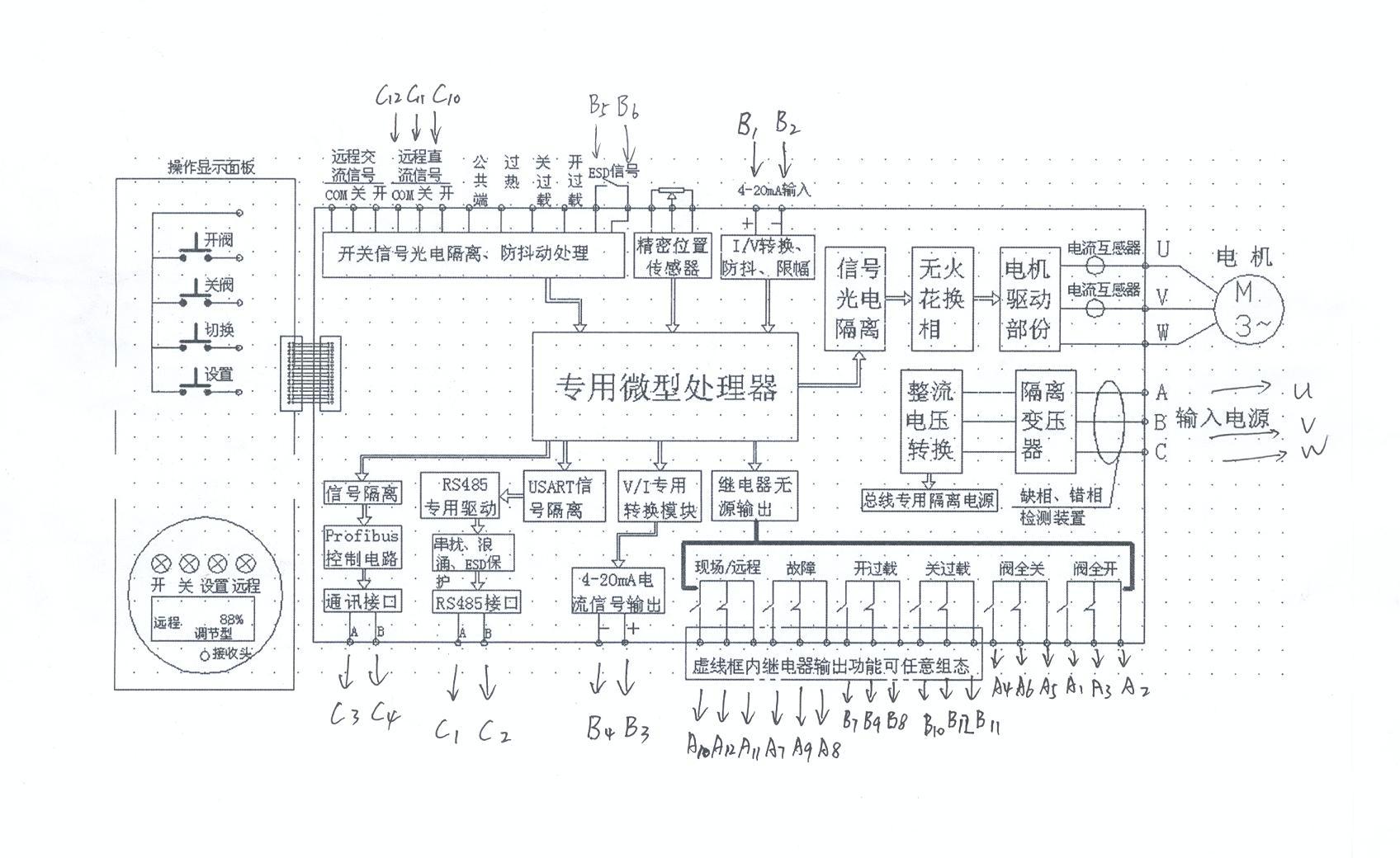 总线型接线图